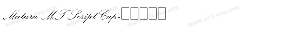 Matura MT Script Cap字体转换